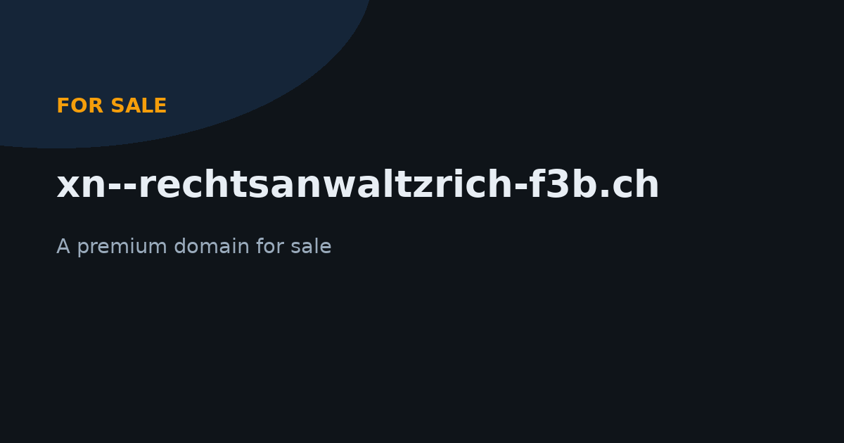 xn--rechtsanwaltzrich-f3b.ch